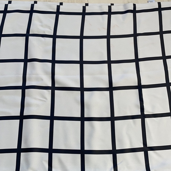 Deny Designs Little Arrow Design Co. Monochrome Grid Blackout Window Panel 3pc - Picture 5 of 8